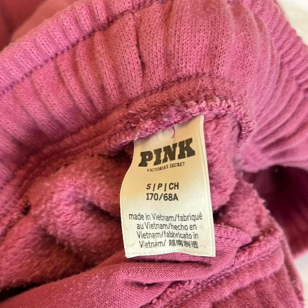 Pink Victoria’s Secret Cozy matching lounge set sweatshirt and joggers small - Picture 8 of 8